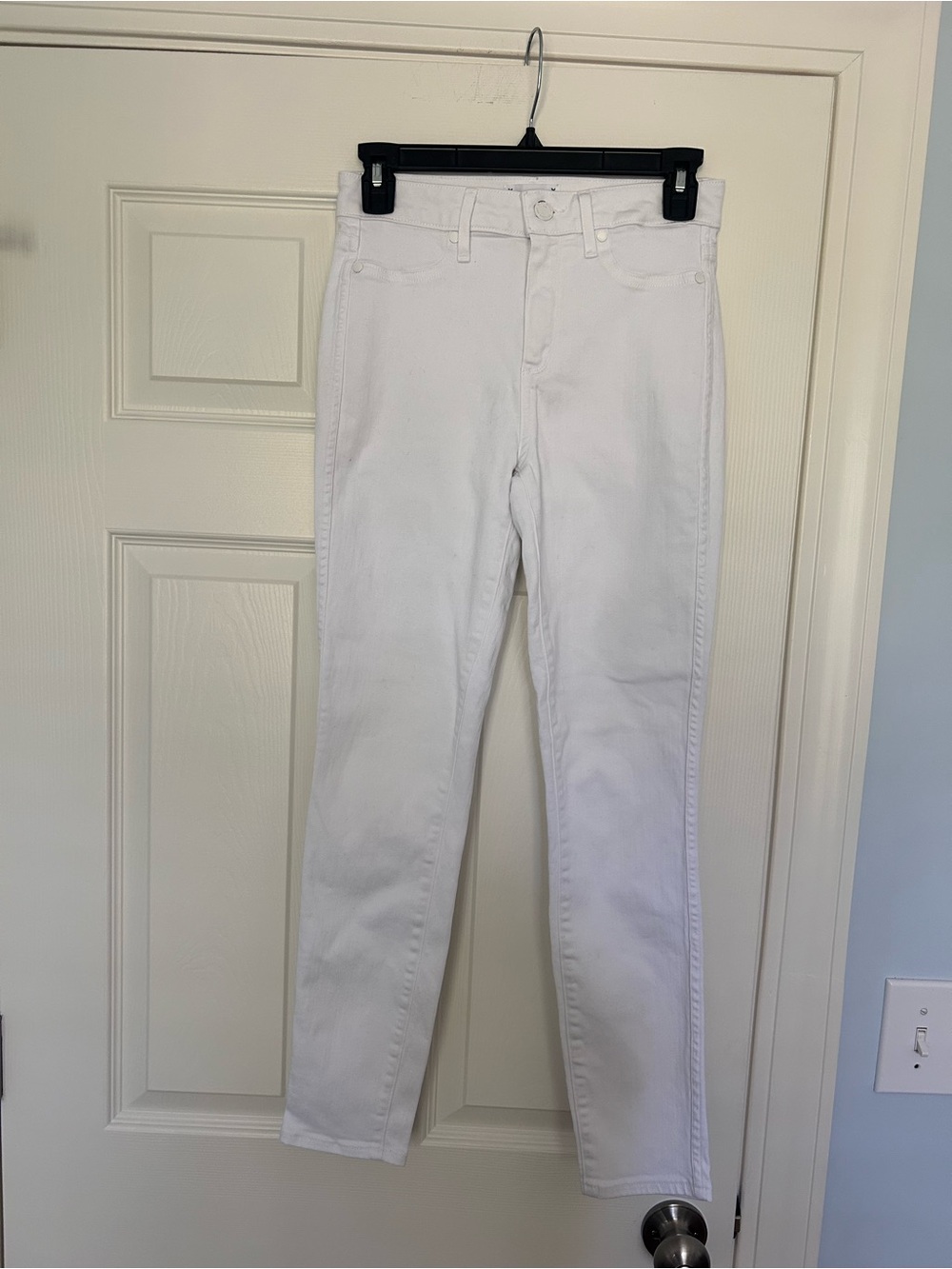 PAIGE Hoxton Ankle White Skinny Jeans